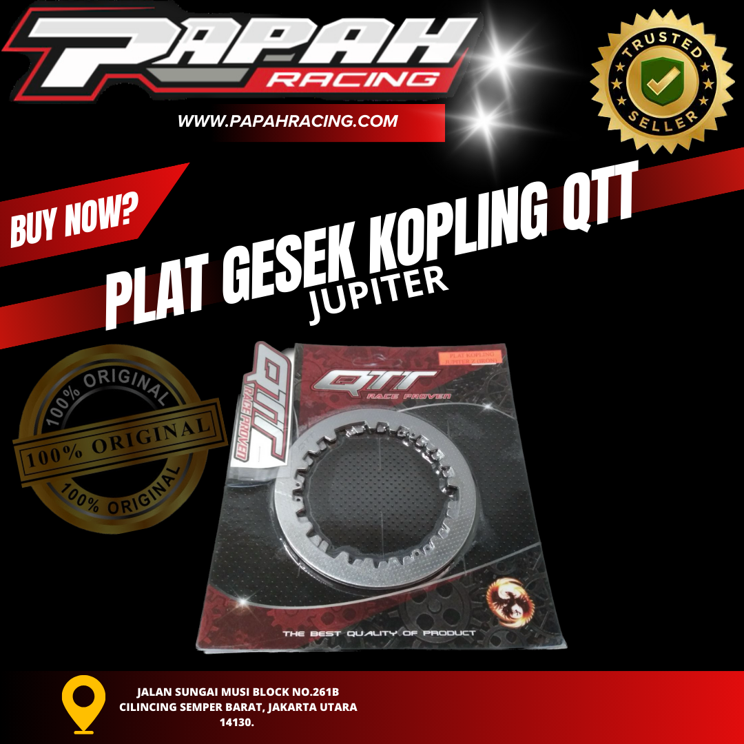 PLAT GESEK BINTIK KOPLING QTT JUPITER